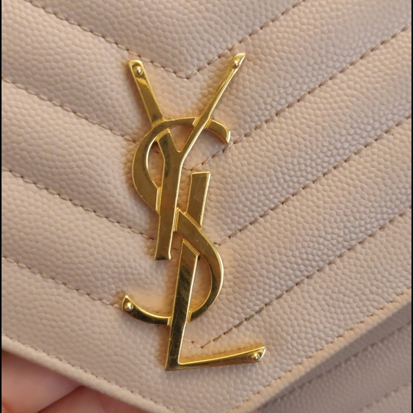 Ysl monogram wallet on chain blush nude - Picture 2 of 9
